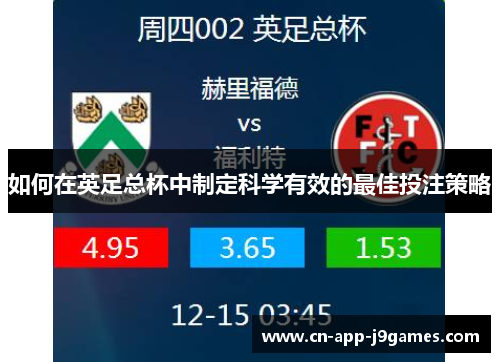 如何在英足总杯中制定科学有效的最佳投注策略